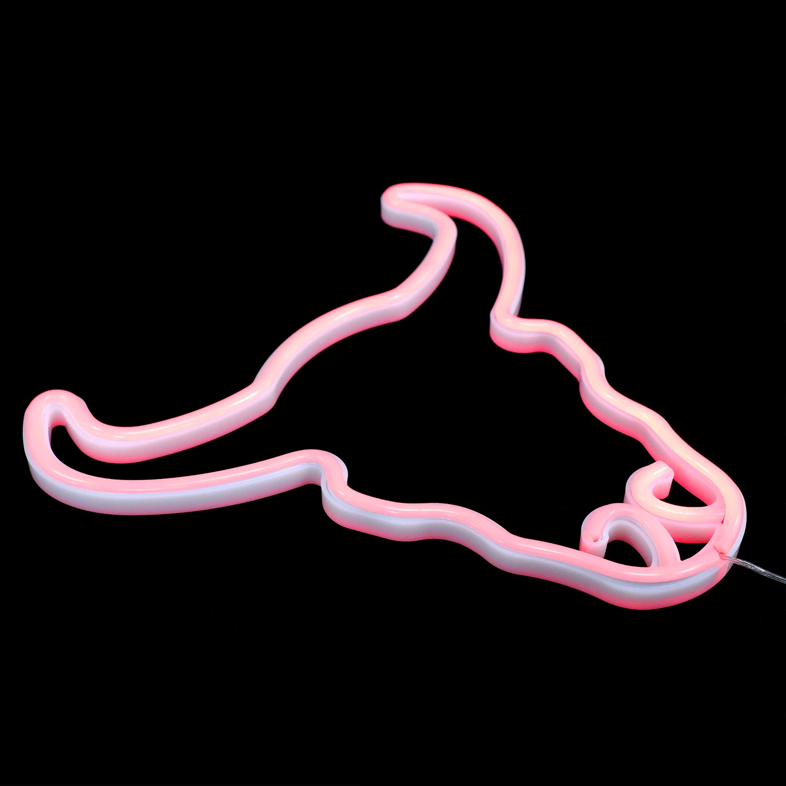 

Plastic Cow Head Lamp High Quality Durable LED Neon Light Lovely Party Decoration Festival Shape Table Lamps Energy Saving Long