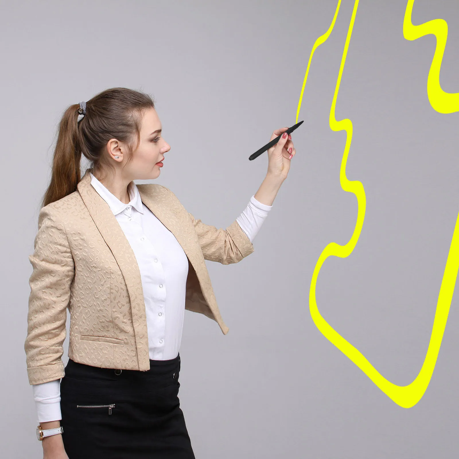 2 قطعة قلم ستايلس احترافي لتدريس الكل في واحد شاشة تعمل باللمس دقيقة ودائمة ABS شاشات اللمس قلم ستايلس