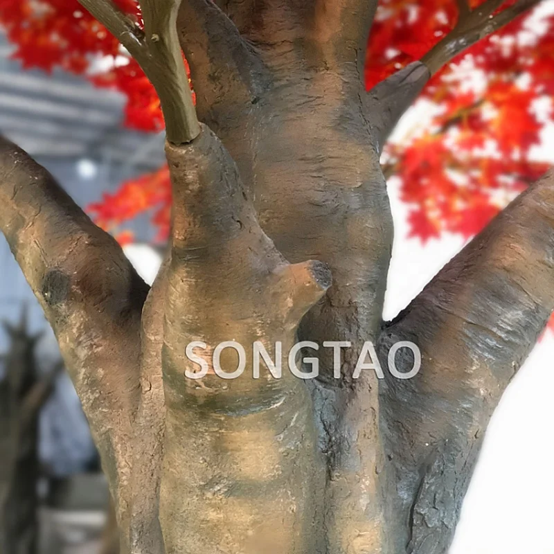 custom.SongTao Wedding Outdoor Indoor Hotel Mall Decoration Appearance Natural High Simulation High Quality Artificial Maple Tre