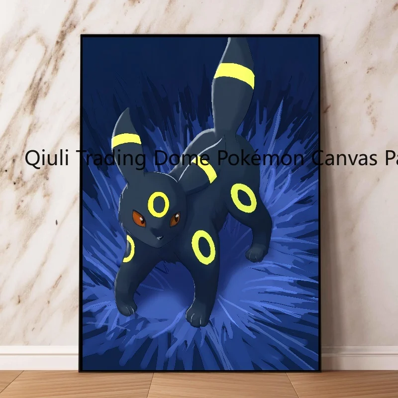 Pokemon Anime Figures Umbreon HD Poster Canvas Print Personalized Wall Art Picture Custom Painting Bedroom Home Decor Kids Gift