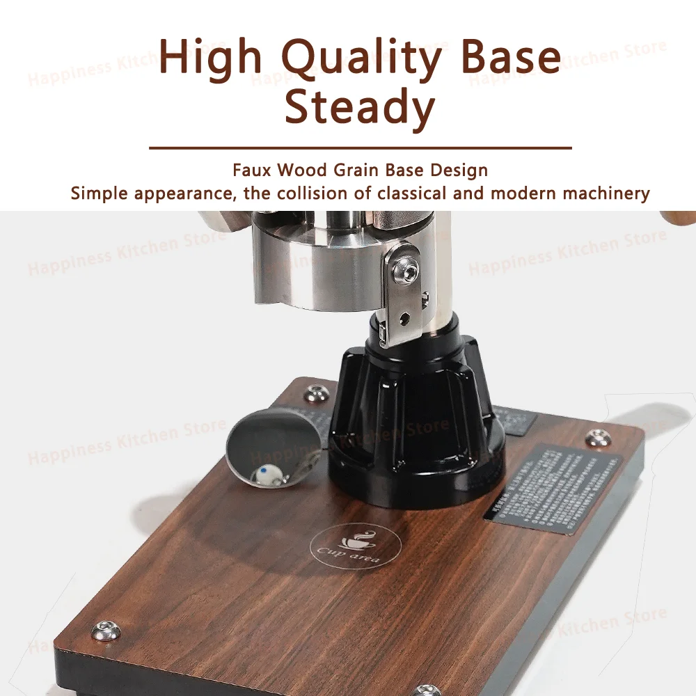 Hand Camping Kaffee Maker Edelstahl Manuelle Espresso Kaffee Maschine Siebträger 58mm Holz Basis Im Freien Italienischen Kaffee