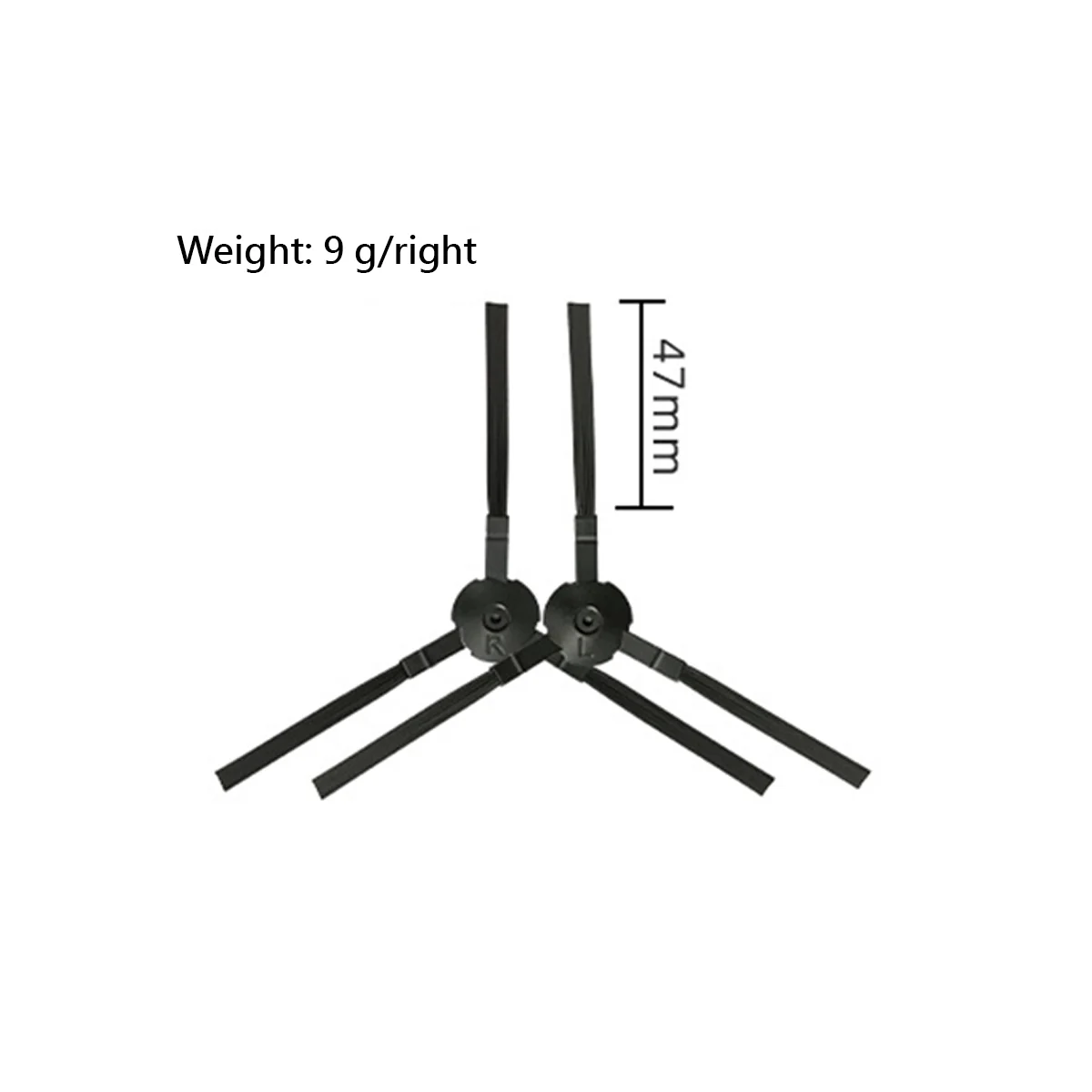 4 pezzi di ricambio per Ilife V8S X750 A7 X800 X785 V80 A9S spazzola laterale per aspirapolvere robotico
