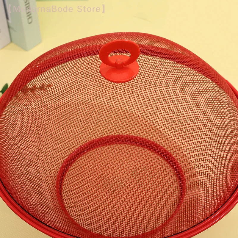【M】Mesh Fruit Basket With Lid Prevent Fly Kitchen Basket Vegetables Fruit Holder Kitchen Supplies Dining Table Decor Storage Box