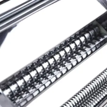 Malý elektrický automatický stroj na nudle pro domácnost, dvounožový lis na nudle, stroj na těstoviny, komerční stroj na těsto 110V 135W 10 nejlepší prodej stroj na výrobu nudlí - №6