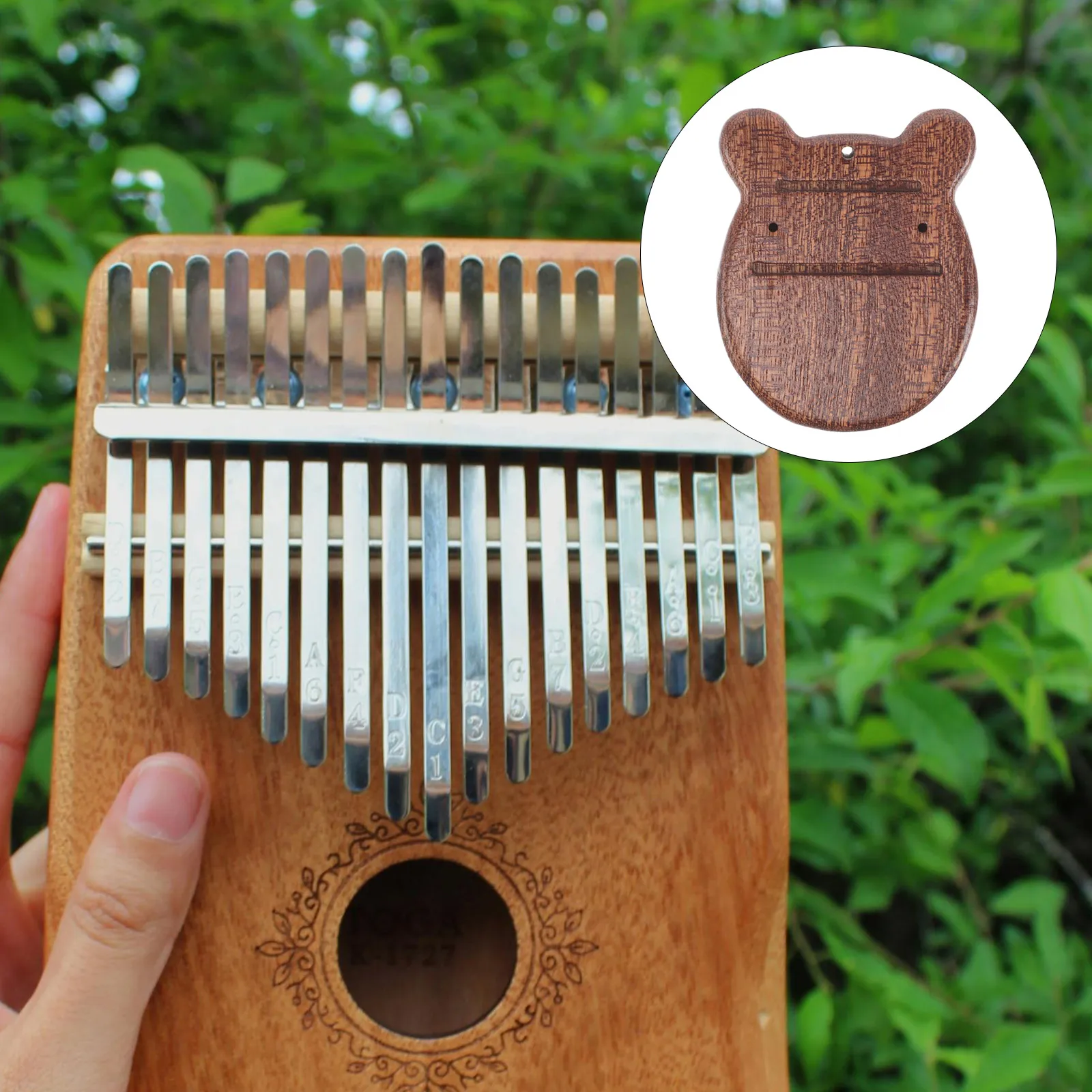 

8 Key Bottom Plate Kalimba Instrument Accessory Solid Wood Musical Base Thumb Piano Accessories Instrument Parts