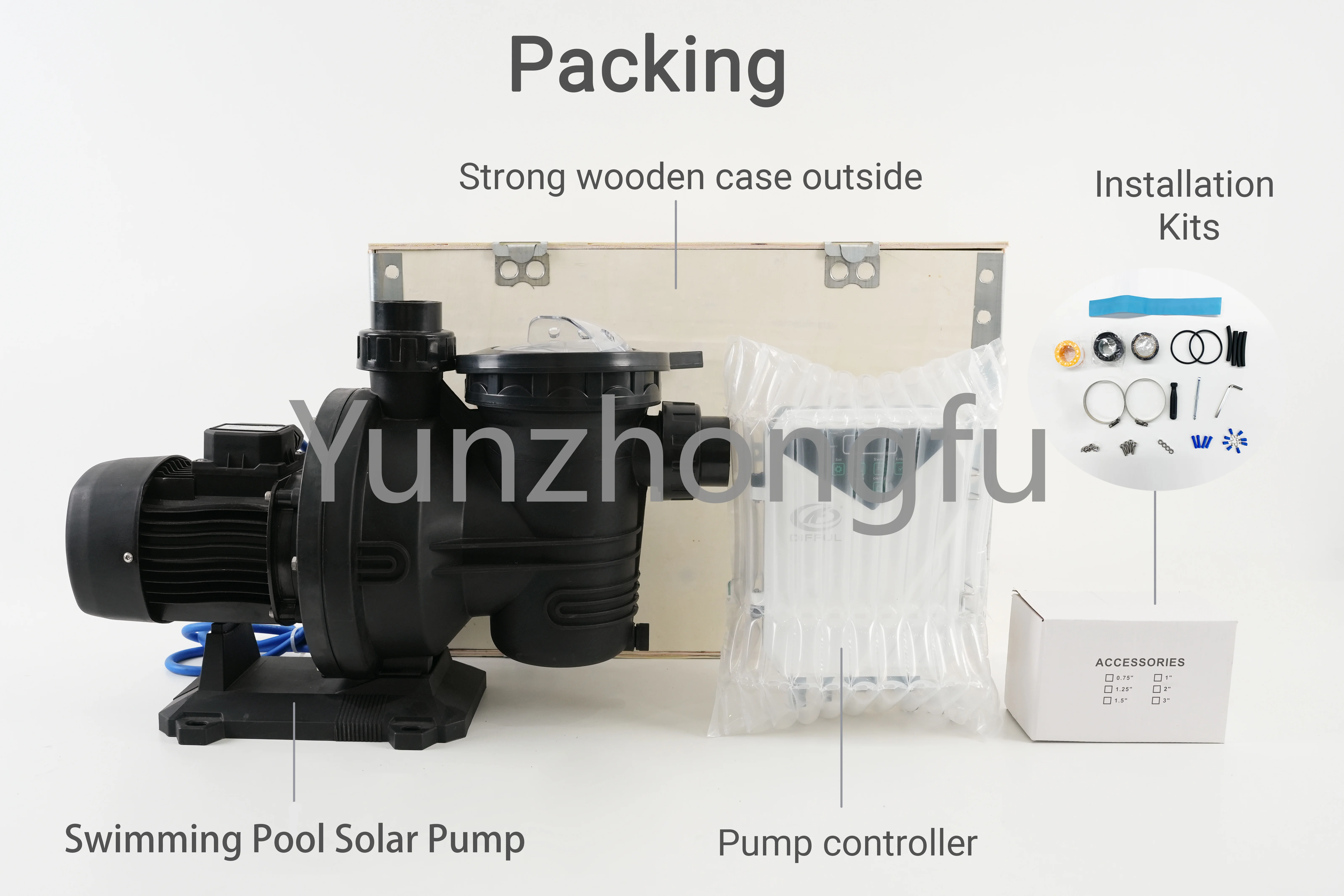 Solar AC/DC Hybrid Swimming Pool Pump