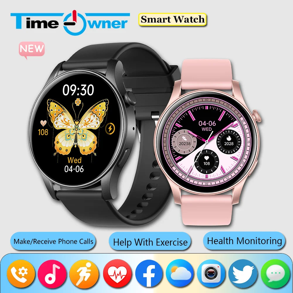 

2025 New Smart Watch Men and Women 1.43" Wireless Call/Dial Motion Recorder Bluetooth Call Health monitoring Smartwatches