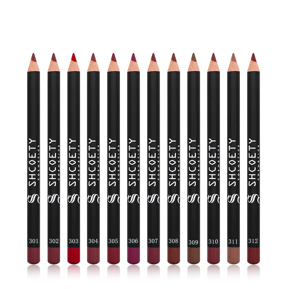 قلم تحديد شفاه غير لامع، مرطب ناعم، يدوم طويلاً، ليس من السهل أن يبهت، سهل التلوين، أحمر شفاه كونتور ذو مظهر جيد #3