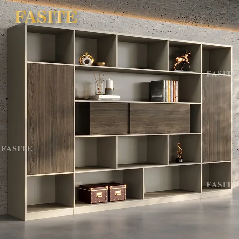 For Office Wooden Floor File Cabinet Simple Storage Cabinet Background Collection Furniture