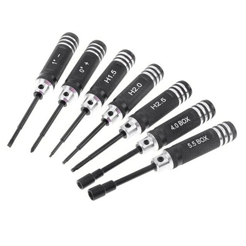 7PCS Hex Screw Driver Tools Kit Set For RC Helicopter Car FPV Racing Drone Quadcopter Toys Model Reparing Tool