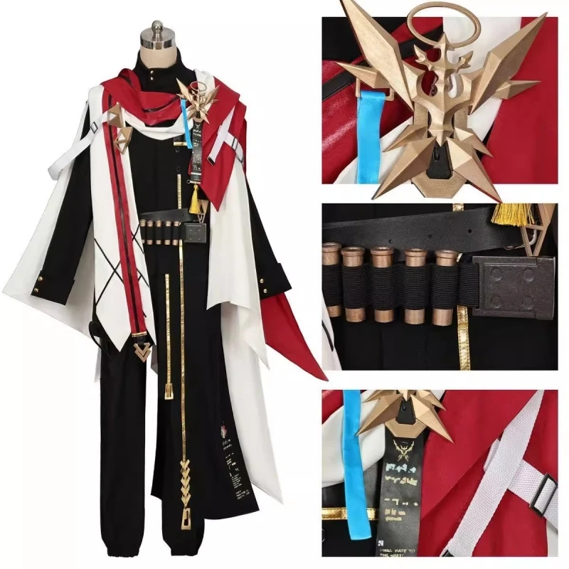 Arknights Executor The Ex Foedere Cosplay Costume Anime Men Cool Outfit Halloween Carnival Party Suit  Role Play Clothes Stock