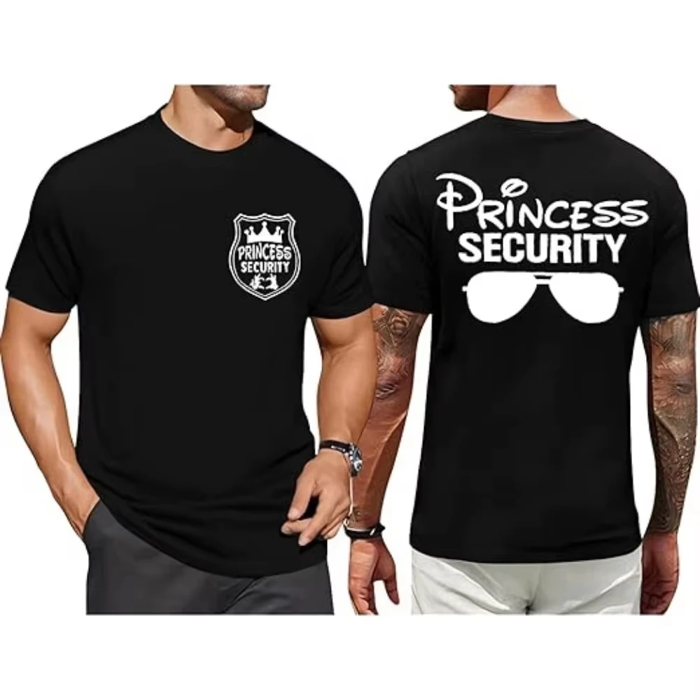 2026 Princess Security Team New Arrival Mens Clothes Tee Shirt Graphic T-Shirts Men Tshirt for Men Harajuku Vintage T Shirt