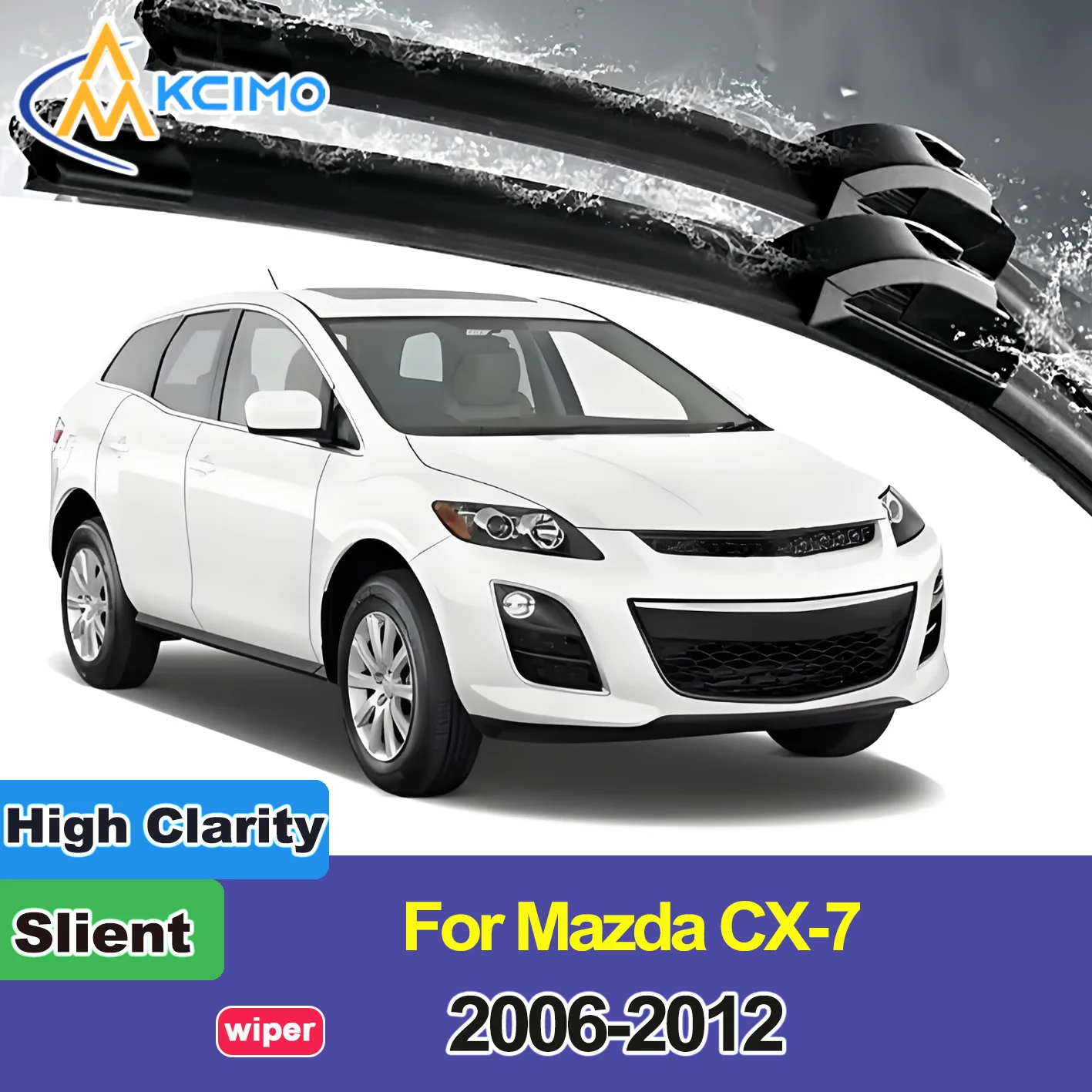 

2PCS New Front Windshield Wiper Blade for Mazda CX-7 ER 2006-2012 Front Windshield Auto Wipers Blade Accessories 2012 2011 2010