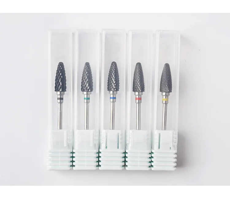 20pcs Dental Black Ceramic Drill Head 2.35mm Nail Drill Bits Jewelry Grinding Head Dentistry Polishing Materials