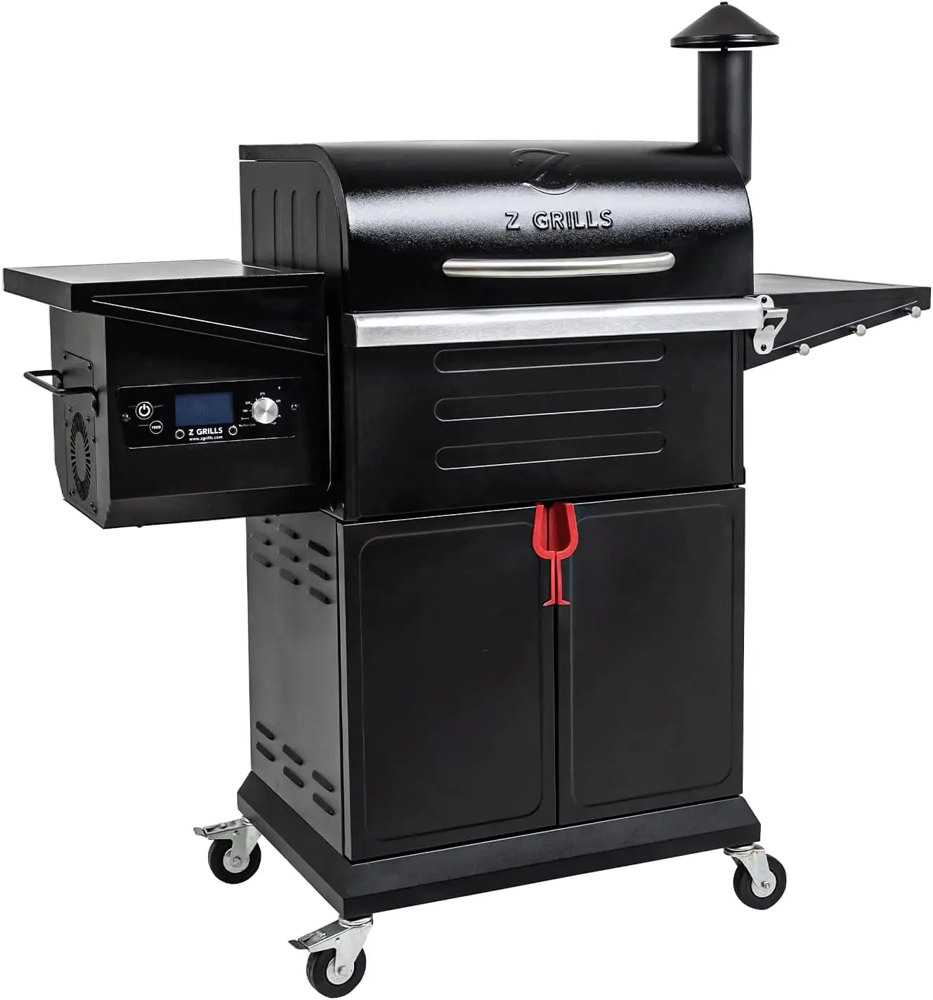 Wood Pellet Grill & Smoker 8-in-1 Pellet Grill with Automatic Temperature Control，Meat Probes，572 Sq.