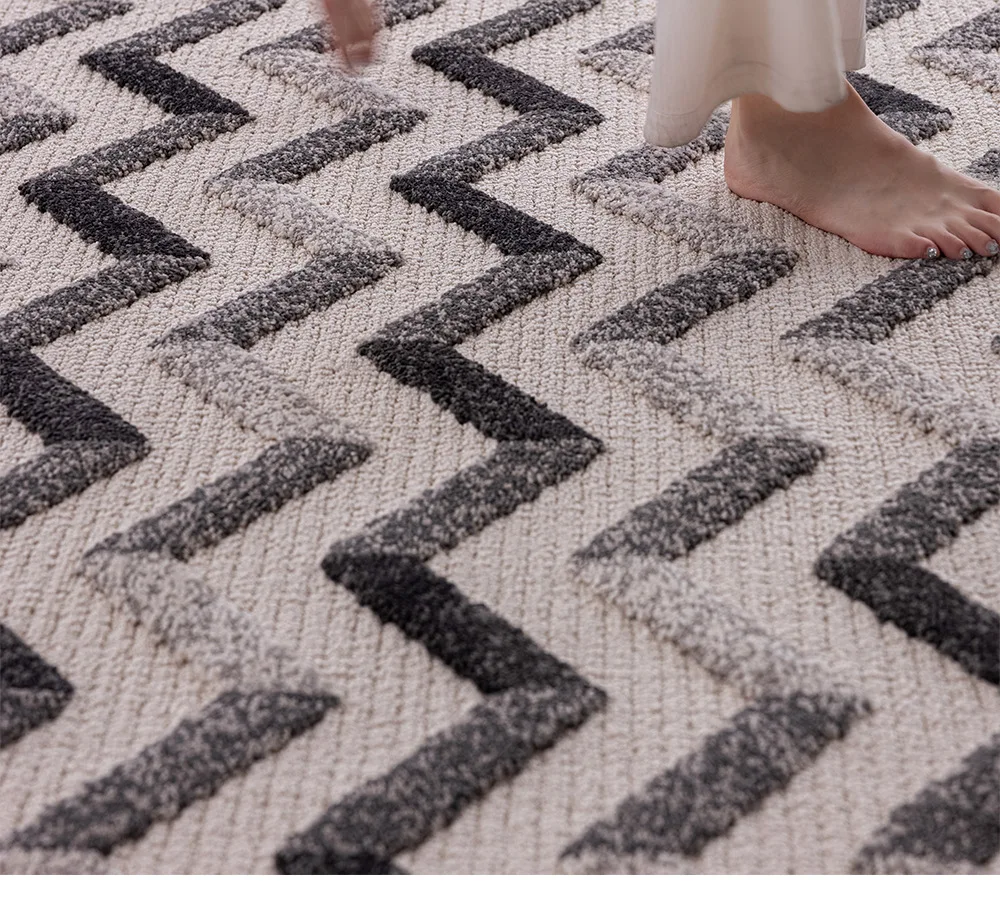 

High-end mansion living room carpet light luxury high-end sofa coffee table blanket waterproof and anti-fouling leave-in blanket