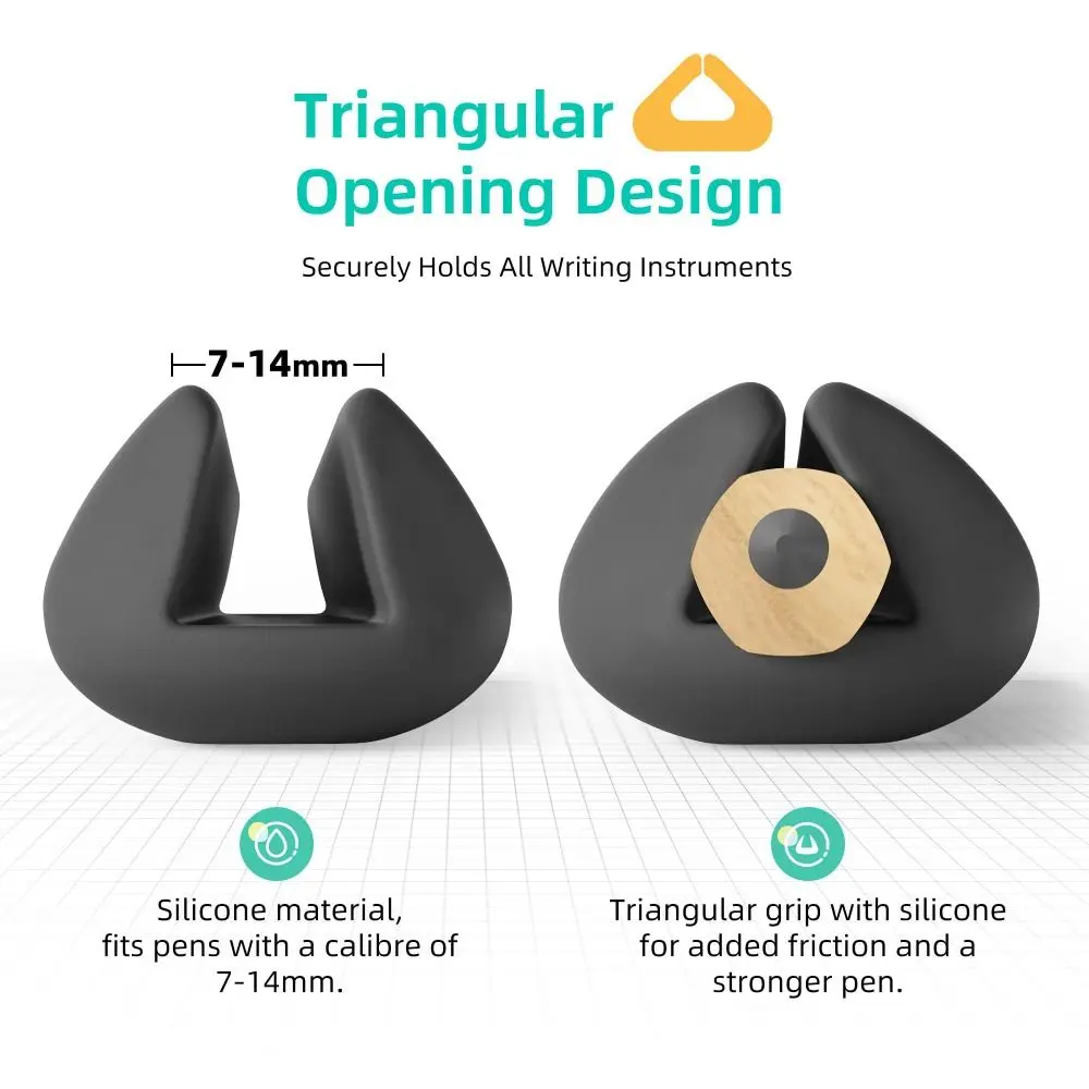 1 أوقية للأطفال المسنين واحتياجات خاصة تحسن الحرف اليدوية تساعد على الكتابة اليدوية من السيليكون مدرب الكتابة الملون