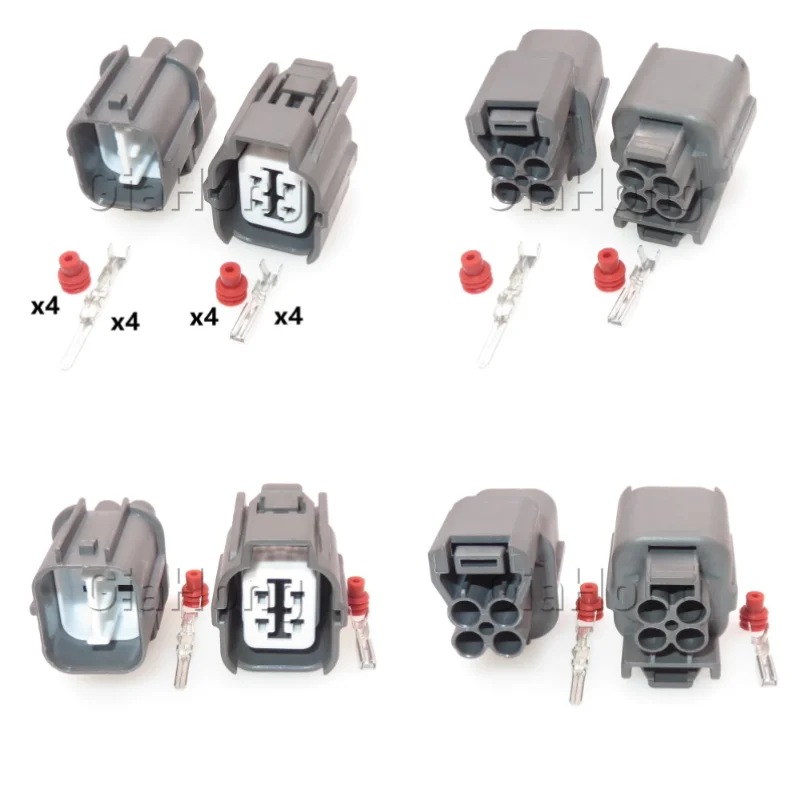 

1 Set 4 Ways Parts 6189-0132 6181-0073 AC Assembly Car Headlight Wire Cable Socket Automobile Oxygen Sensor Sealed Connector
