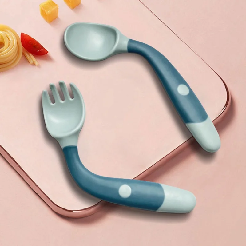 Bendable Silicone Spoon for Babies BPA Free Utensils Toddler Food  Feeding Spoon Learn To Eat Training  Fork for Infant Children