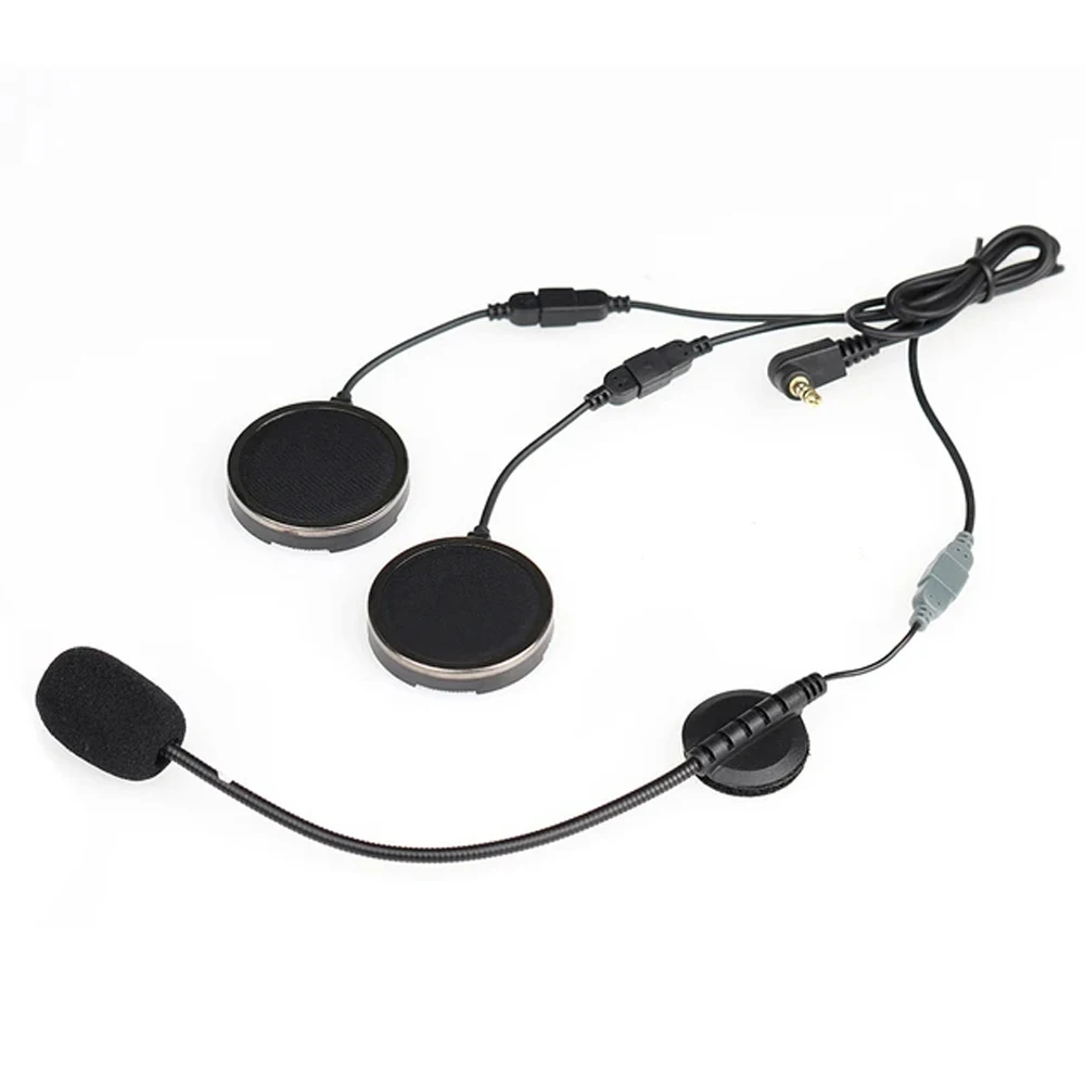 2 in1 Motorcycle Bluetooth Helmet Headset With Foam Speaker Covers Microphone Sponges for EJEAS Q7 Q2 E6 E6 PLUS VNETPHONE V6 V4