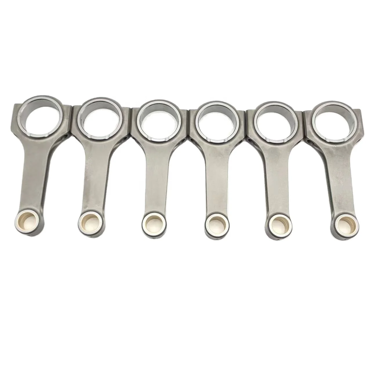 

6 Pieces H-beam Forged Connecting Rods For Mercedes Benz M104 3.2L 143mm 51.6mm 22mm One Set