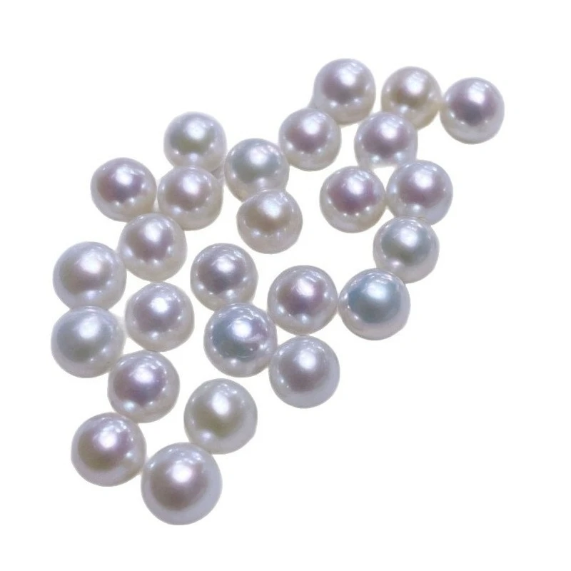 Natural 8-9mm Pearl Baby Bead Round Material Small Light Bulbs Loose Beads Naked Beads DIY Undrilled