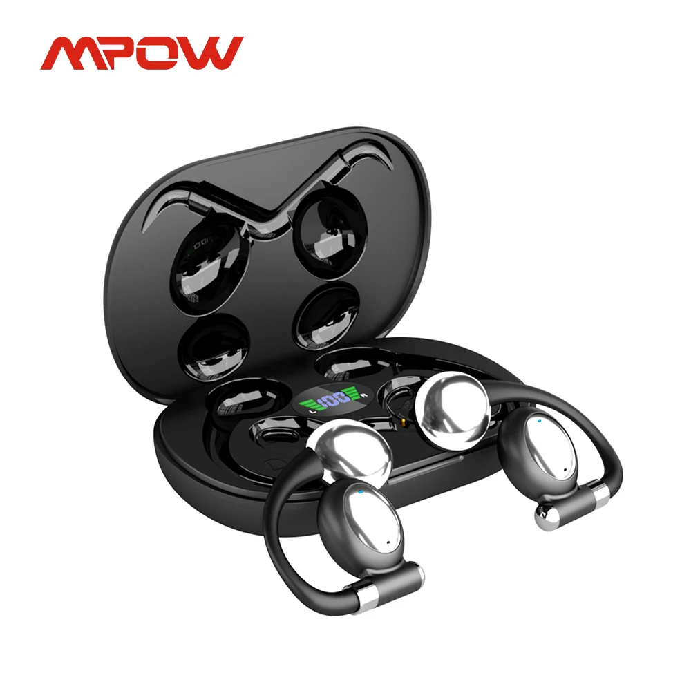 Mpow YYK-880 Open Ear Headphones Bluetooth 5.3 Wireless Earbuds with Earhooks for Office Work/Leisure/Sports,Up to 60H Playtime