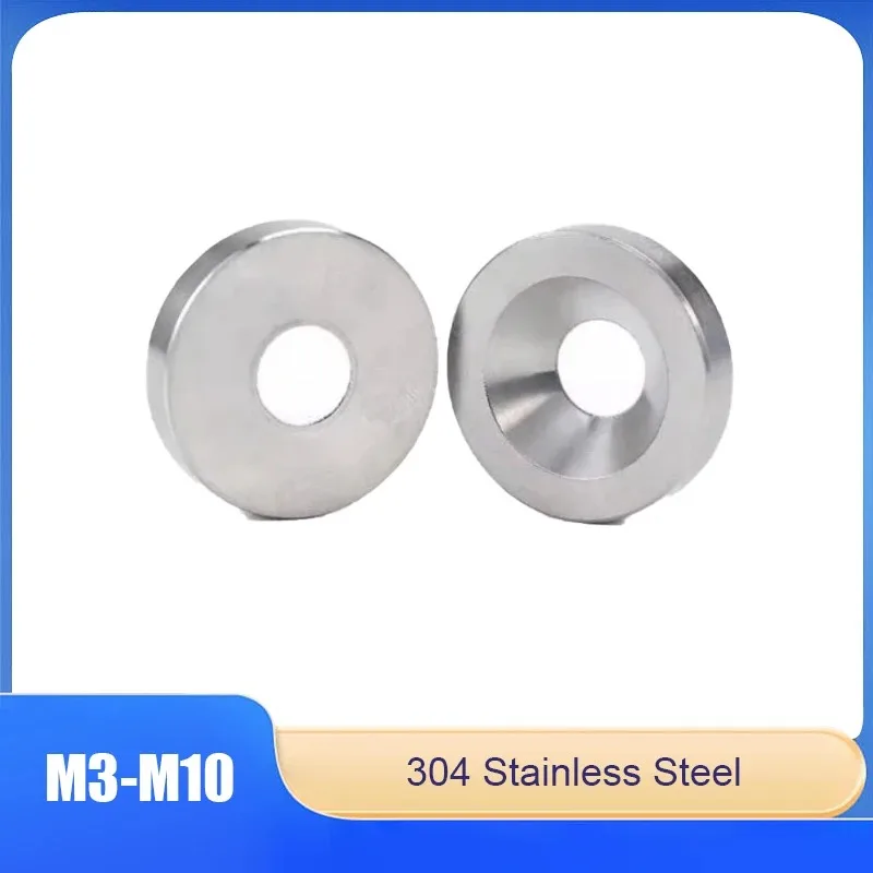 M3 M4 M5 M6 M8 M10 304 Stainless Steel Concave And Convex Tapered Washers  Conical Washer Solid Countersunk Head Flat Gasket