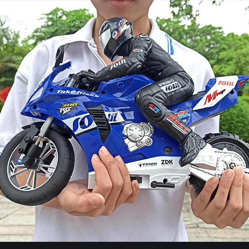 Rc motocicletas motor elétrico carros rc de alta velocidade 4ch controle remoto corrida motocicleta deriva carro crianças natal festival presente