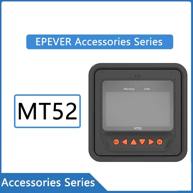 

EPEVER New Generation Optional Remote Meter MT52 with LCD Display Unit for Solar Controllers Support RS485 Communication