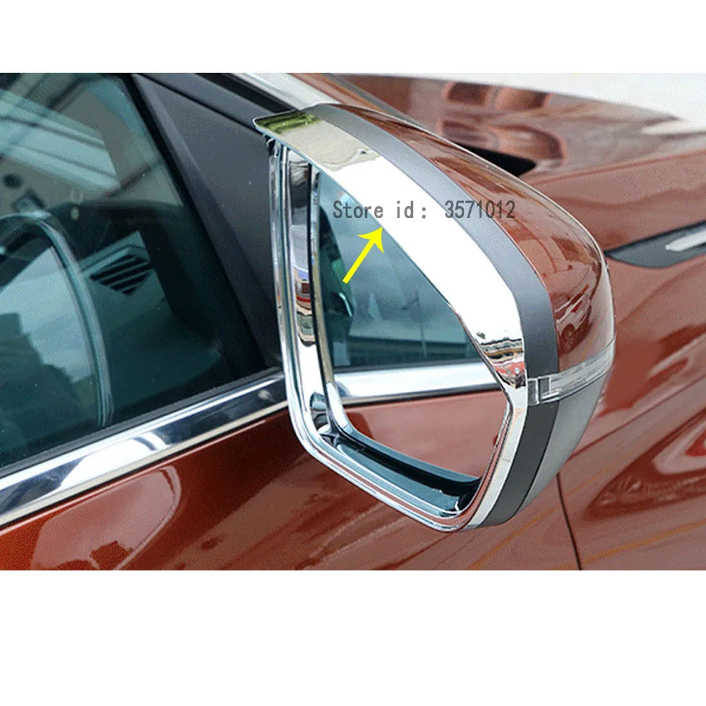 Rear View Side Glass Mirror Rain Shield Sun Visor Shade Eyebrow Trim For Peugeot 3008 GT 3008GT 4008 2016 2017 2018 2019 2020