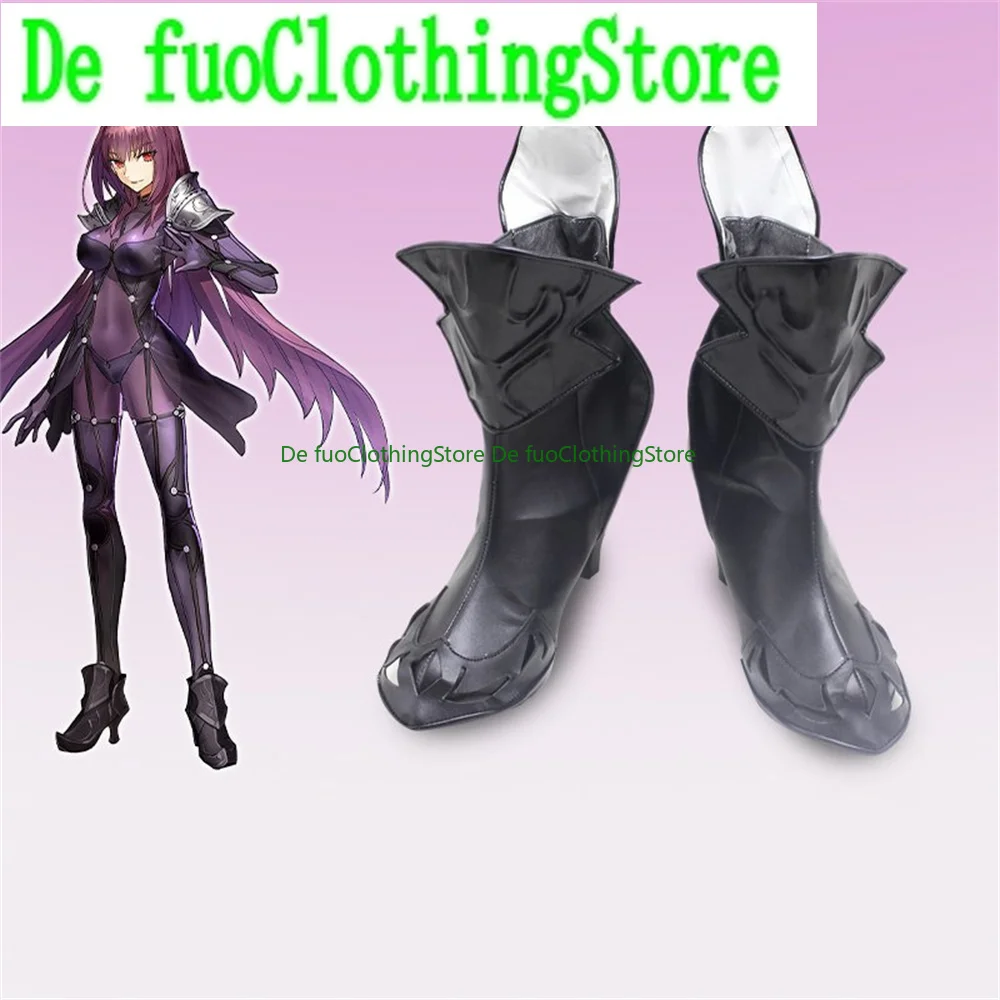 Fate Grand Order FGO Lancer Chiyono Cosplay Shoes Boots Game Anime Halloween Christmas DefuoClothing Shoes Store