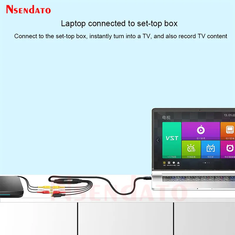 USB AV レコーダービデオオーディオキャプチャボックス 1080p 30hz VHS TV DVD VCR オーディオキャプチャカードアダプタ RCA から USB ビデオコンバータ Mac 用