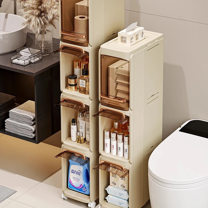 Bedroom Storage Bathroom Cabinet Perfume Organizer Dressers Small Cupboard Plastic Modern Display Vestidores Home Furniture