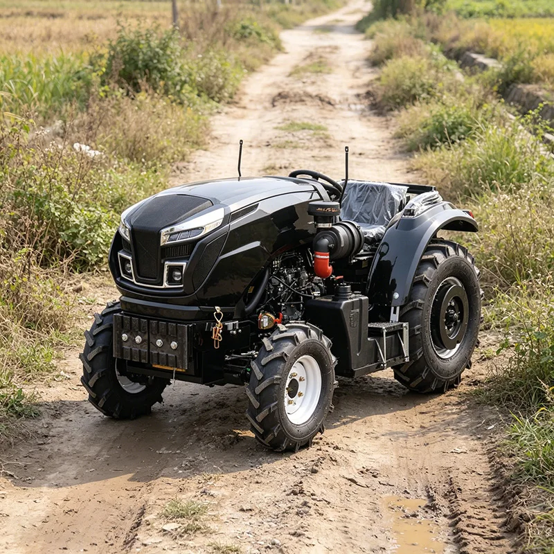 

Customized High-efficiency wheeled rotary tiller, high-power wide four-wheel ploughing machine, farm deep tillage plow