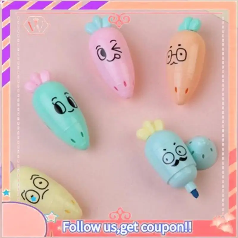 

Upgraded 6Pcs Mini Highlighters School Markers Kit - Comfortable Grip Multi-Function Highlighter Pens Set