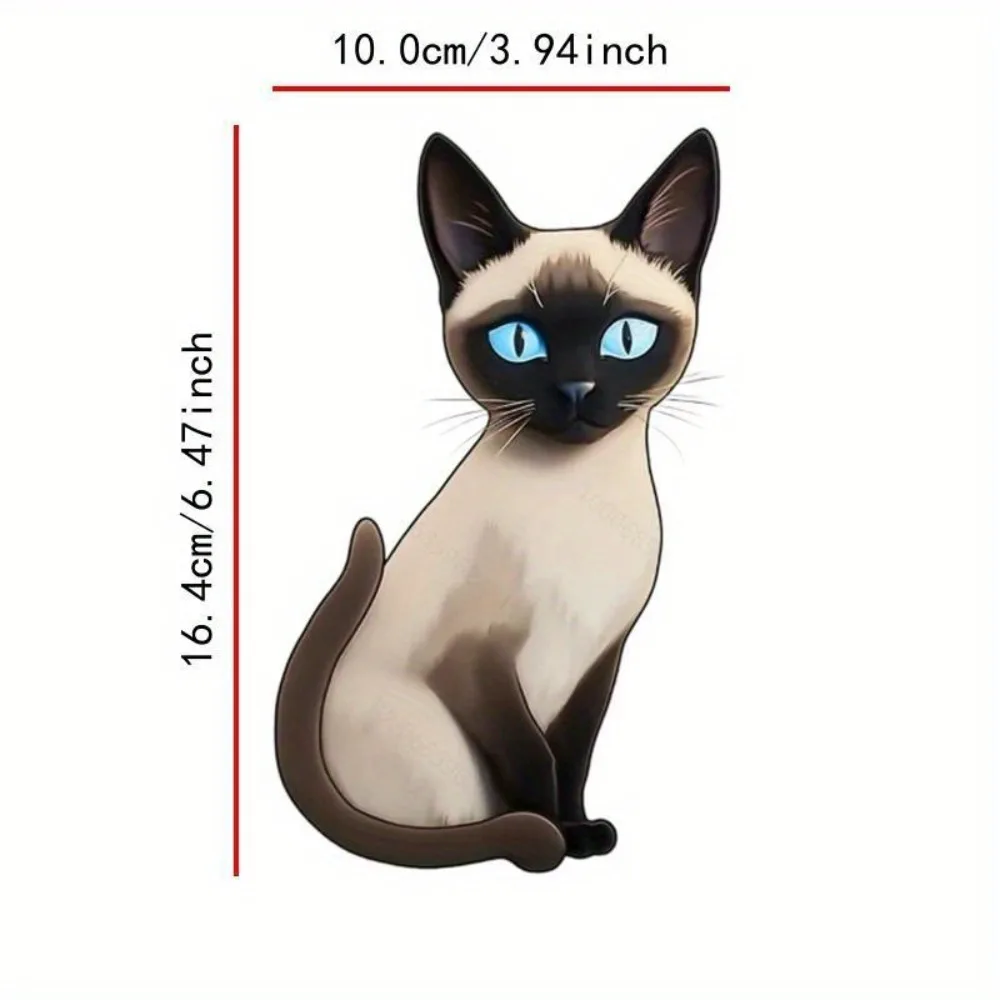 

Glitter Cat Stickers Suitable for Cars Motorcycles Laptops & More Glossy Plastic Anime Decals with Sparkling Kitten Designs