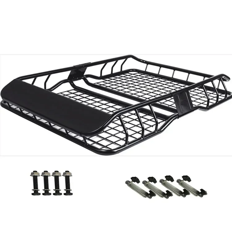 Factory Sale Auto Universal Steel Car Roof Luggage Holder Luggage Basket With Low Wind Noise 125*90cm