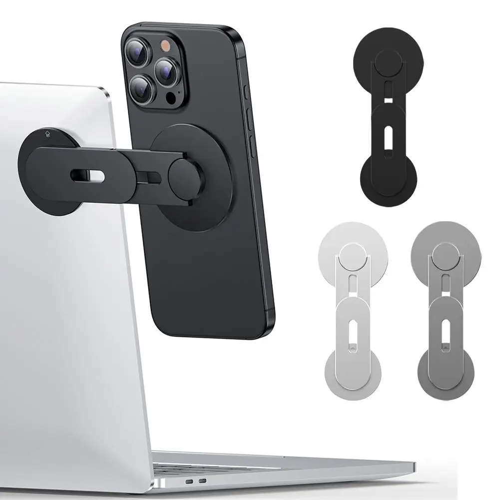 

Adjustable Magnetic Arm Magnetic Phone Holder Swivels 180° Foldable Phone Clip Stand Laptop Extension Holder Monitor Side Mount