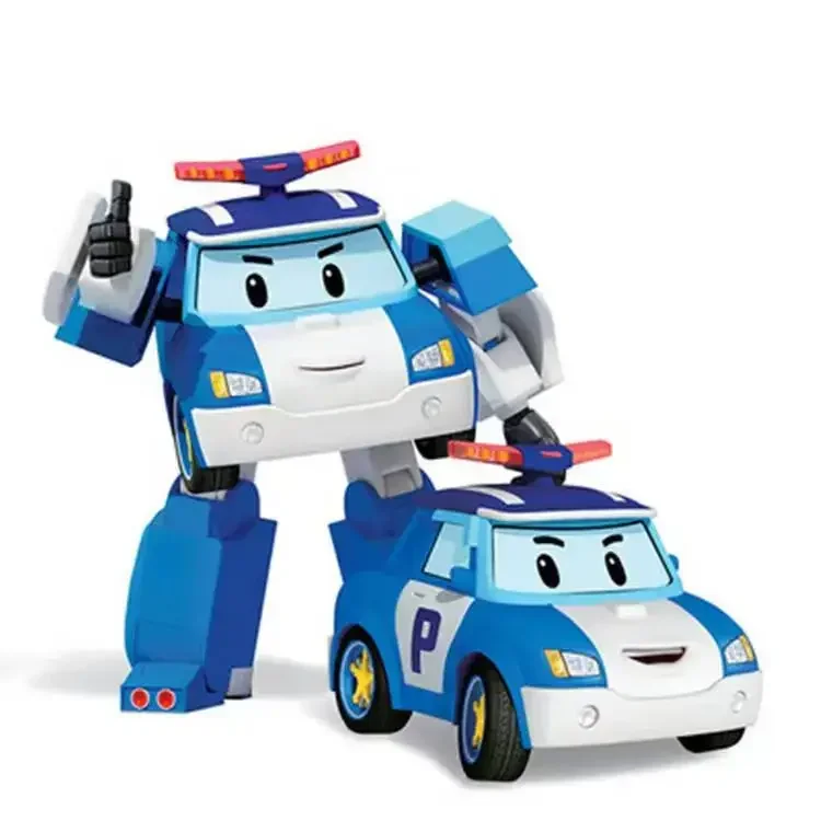 Neue Cartoon Robocar Poli Action-figuren Transformation Anime Hand Verformung Auto Modell Flugzeug Geschenk Spielzeug Roboter Für Kinder