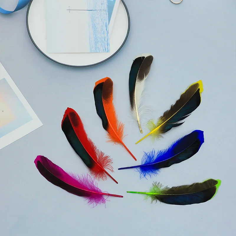 Wholesale 10-15cm Colored Turkey Feather for Crafts Fluffy Marabou Plumas DIY Wedding Party Decoration Dream Catcher Accessories