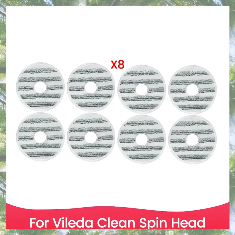 Almohadillas de microfibra L73A 2025, repuesto para cabezal de mopa Vileda Clean Spin, Kit de accesorios lavables y reutilizables para limpieza Floo