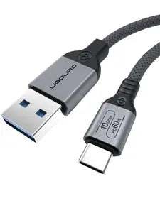 Bilashmart USB3.2 USB3.1 Gen2 10Gbps Cable USB A to USB Type C Cable 3A 60W Fast Charging 10G Data Transfer Cord USB C SSD Hard Disk