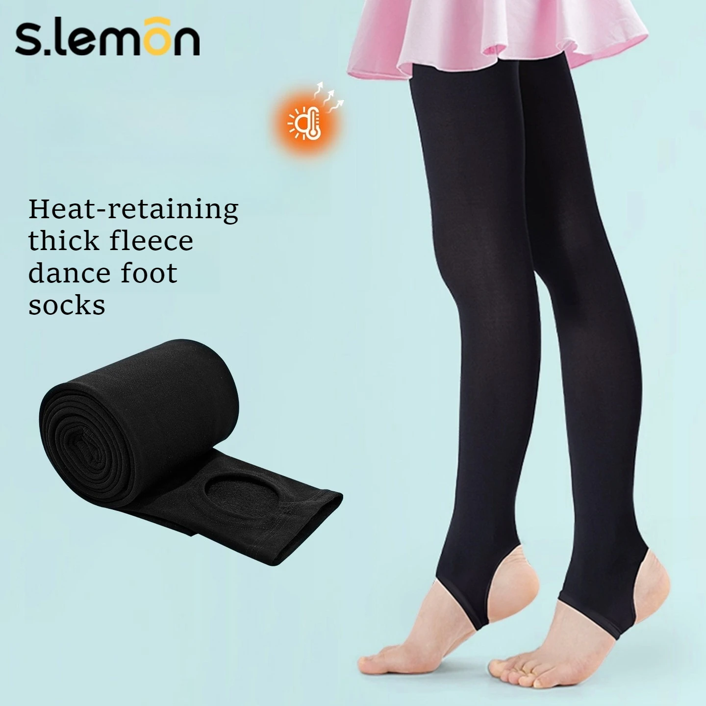 

Танцевальные колготки на флисовой подкладке для девочек и женщин – теплые черные балетные леггинсы 9/10, размеры 120-180 см