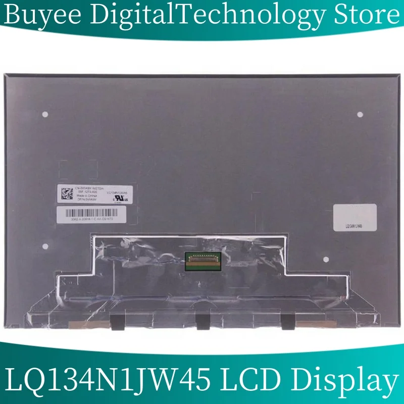 New 13.4 Inch LQ134N1JW45 FHD 1920x1200 LCD Screen Panel LQ134N1JW45 0VVK8Y Non-touch Laptop LCD Display