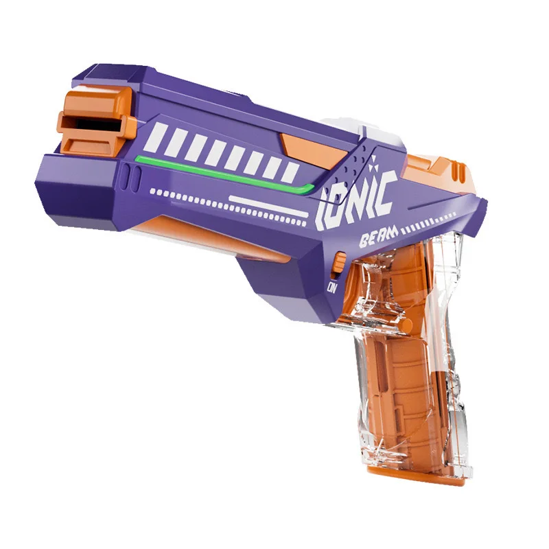 ใหม่ปืนนุ่มไฟฟ้า EVA Projectile launcher Boy จําลองของเล่นปืนพกพร้อมเสียงแสงและดนตรี