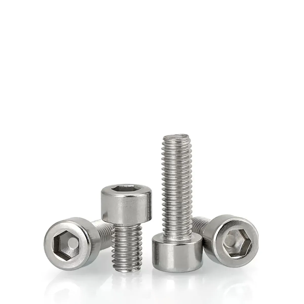 M2.5 M3 M4 304 Stainless Steel Small Head Diameter Smooth Non-Knurled Cylindrical Head Hexagon Socket Screw