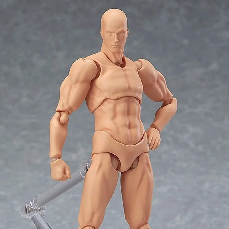 Esboço desenhar corpo kun corpo chan figura de ação archetype ele ela ferrite modelo colecionável brinquedo com suporte móvel conjunta boneca presente