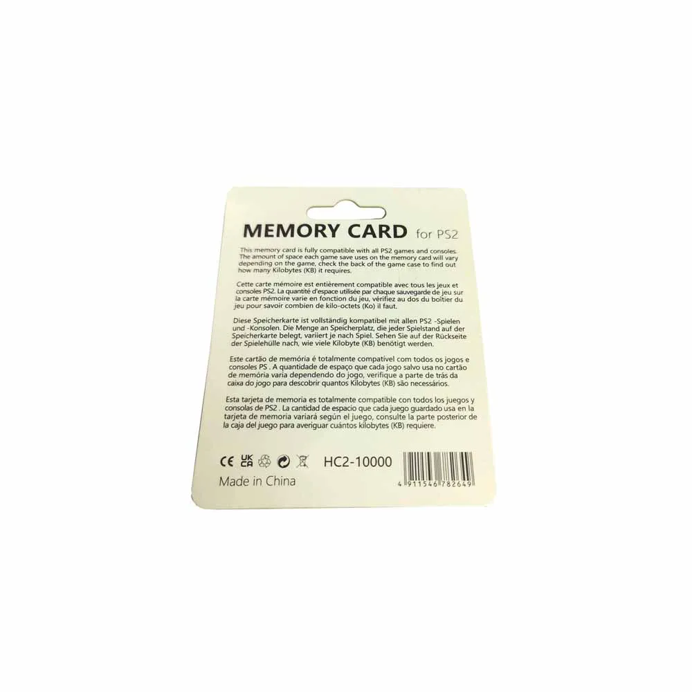 50pcs High quality Memory card for ps2 black memory card for playstion 2 128MB