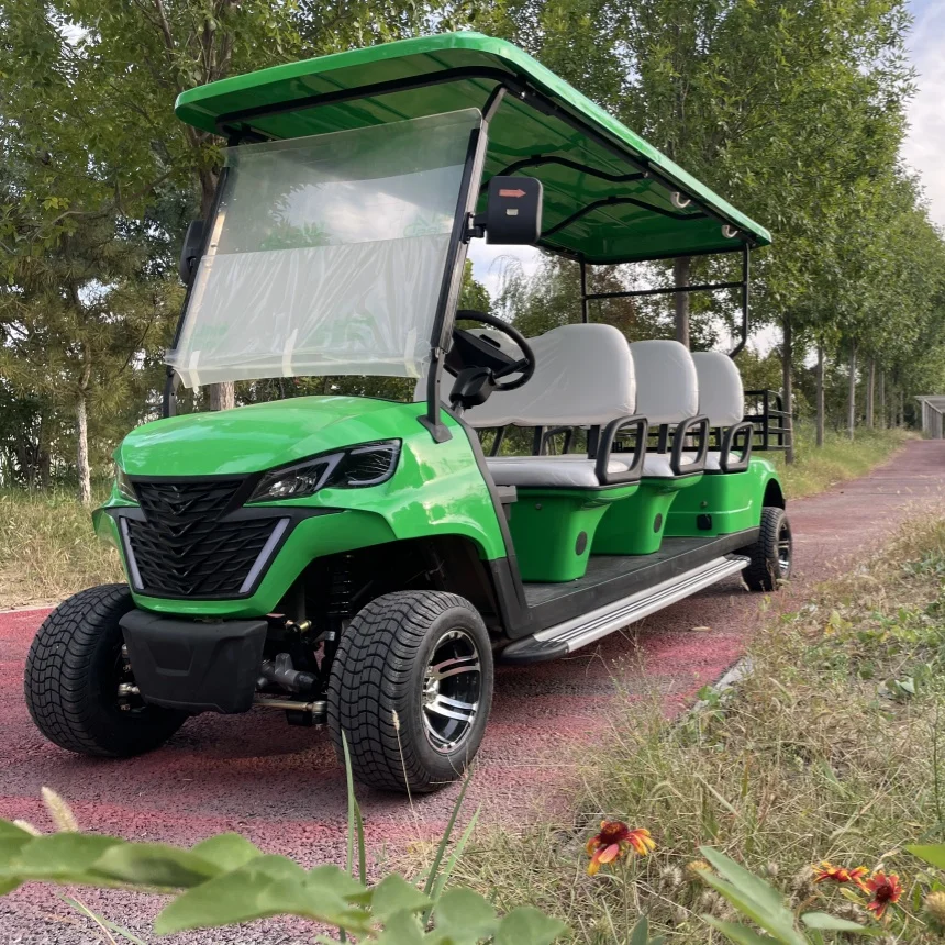 Wholesale Price 4 Passenger Electric Golf Cart With Roof Ambient Light 5000W Powerful Motor Best Selling Off Road Golf-Cart